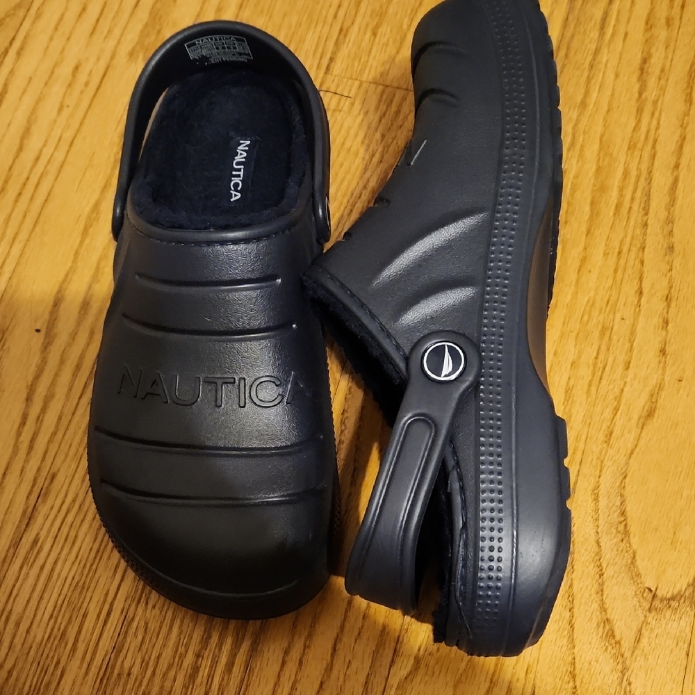 Nautica Black Foam Slippers Slip-On Comfort - Picture 3 of 8